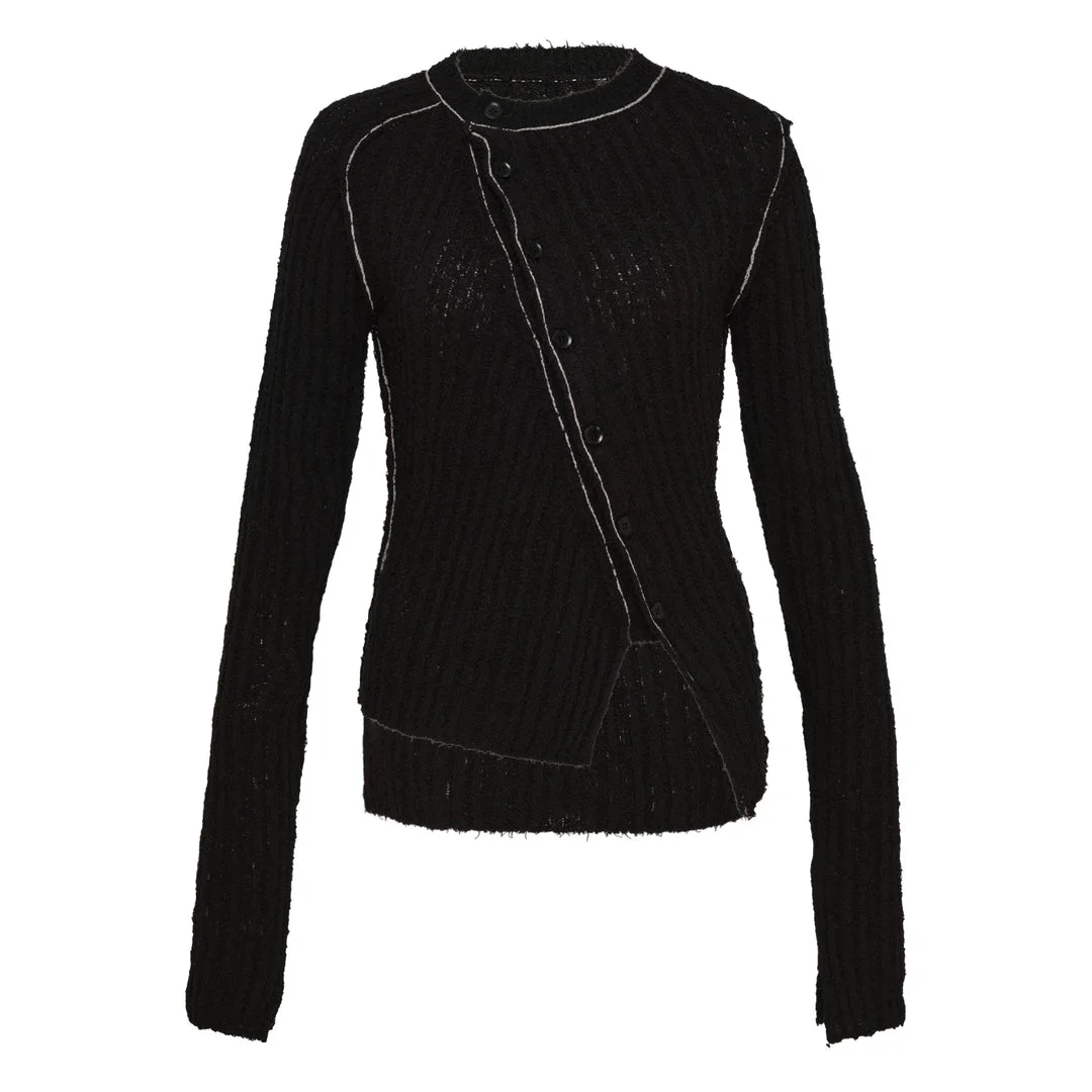 Tight Asymmetry Cardigan - 1