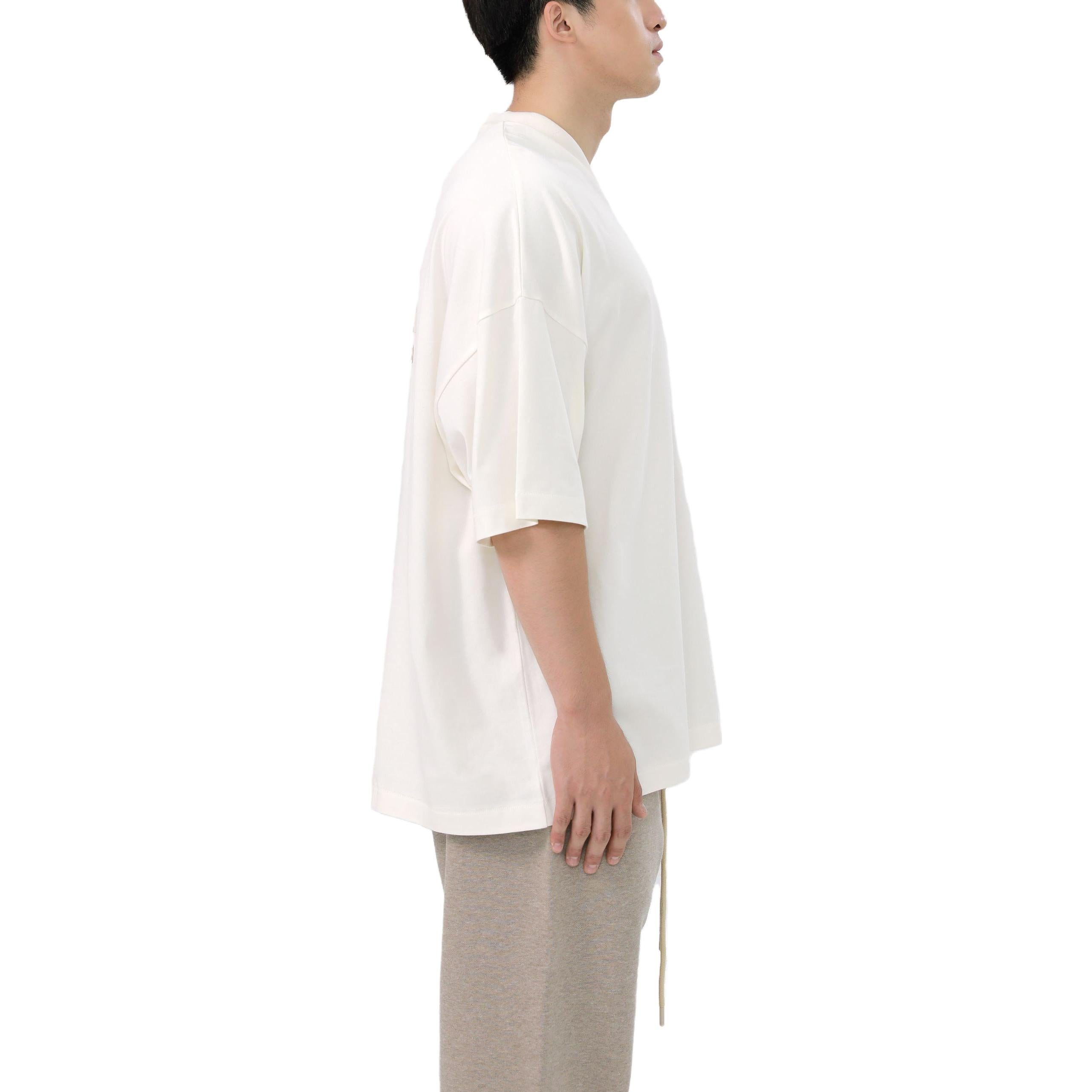 Fear of God Essentials FW23 V-Neck T-shirt 'Cloud Dancer' 125BT234111F - 7