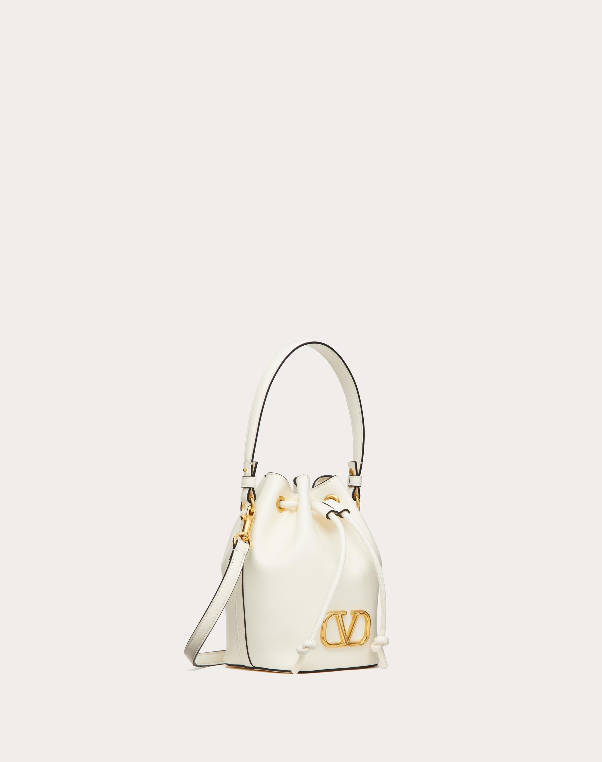 MINI VLOGO SIGNATURE BUCKET BAG IN NAPPA LEATHER - 2