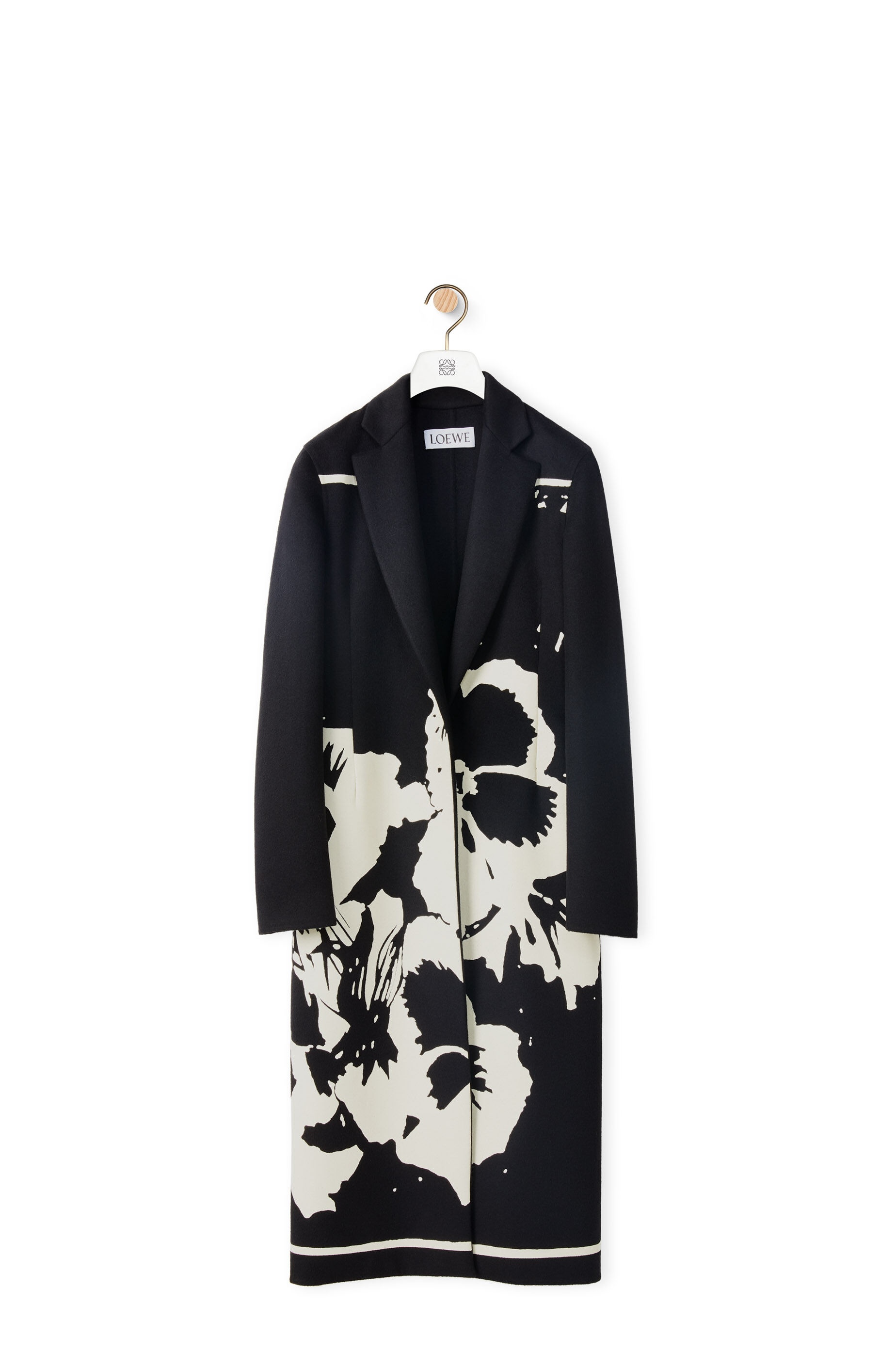Pansies coat in wool and cashmere - 1