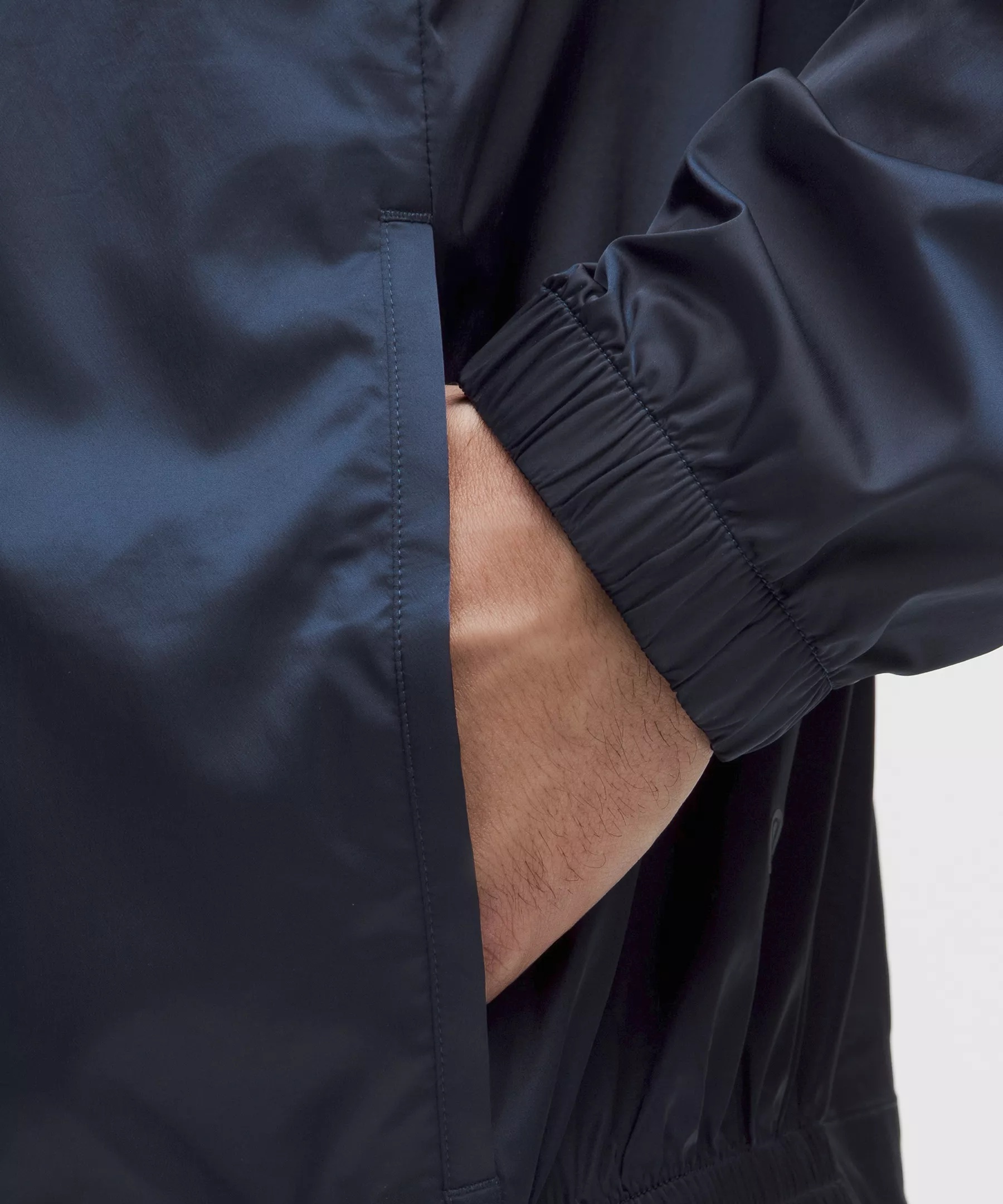 Stretch Satin Nylon Track Jacket - 5