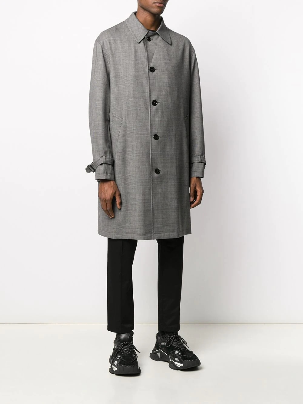 houndstooth check coat - 3