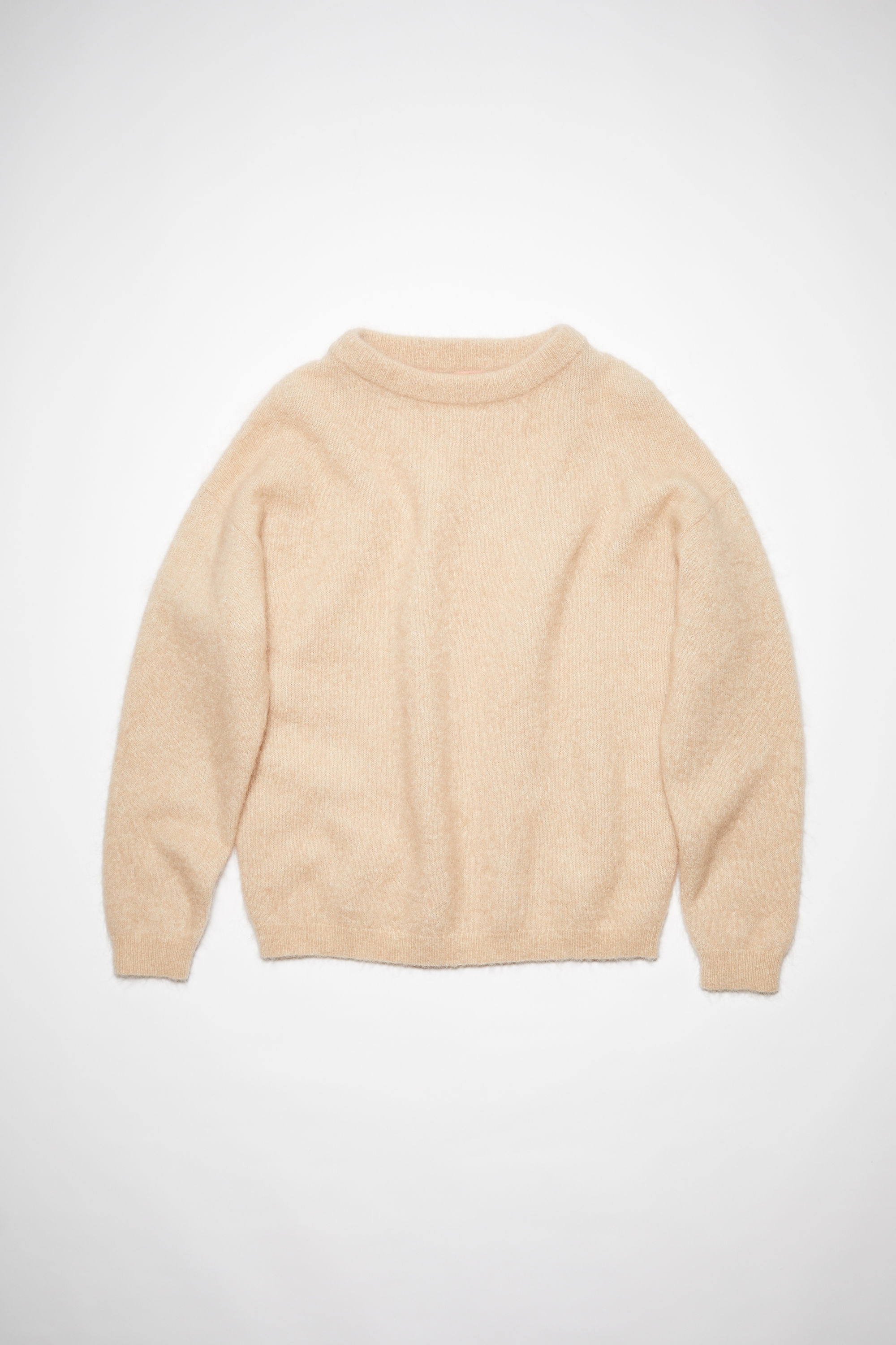 Crew neck jumper - Warm beige - 1