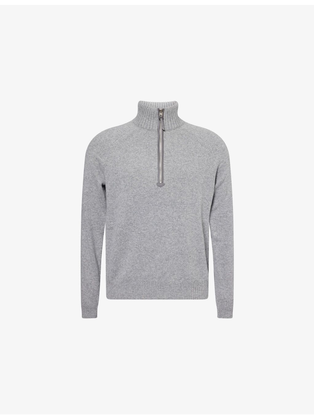 Funnel-Neck Half-Zip Cashmere Jumper - 1