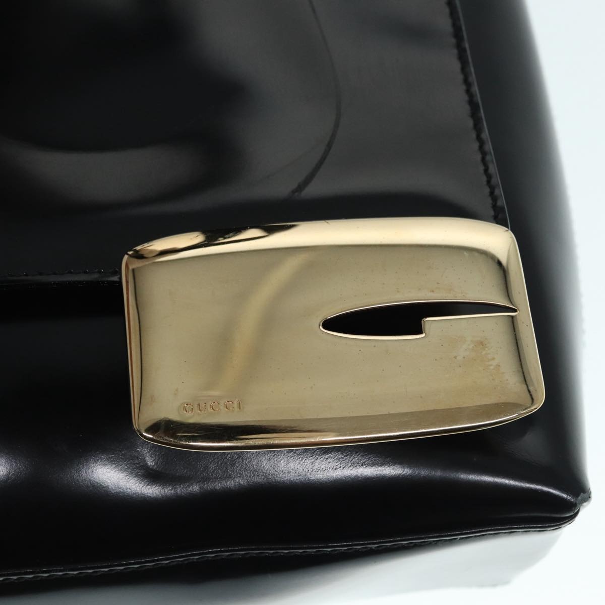 GUCCI Tote Bag Patent Leather Black Silver 002 8754 002 8754 - 14