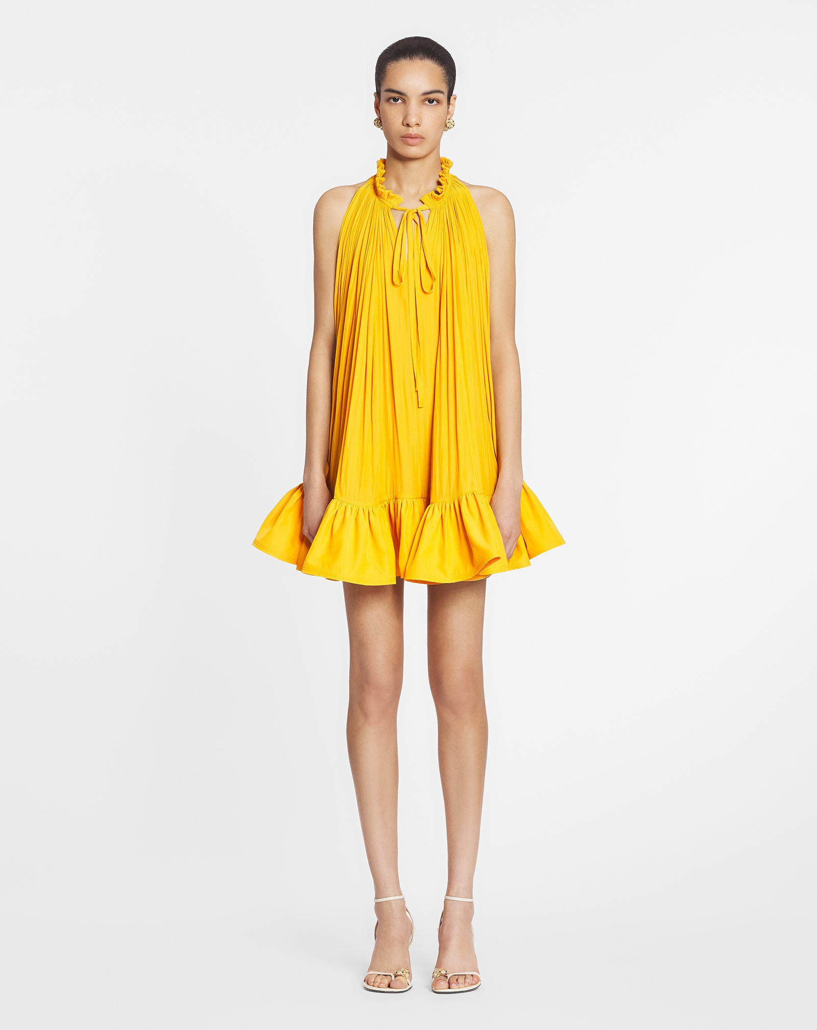 SHORT DRESS WITH RUFFLES - 2