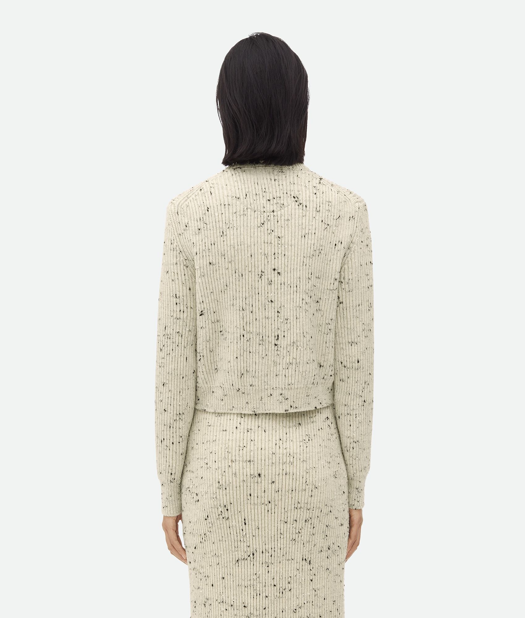 Textured Wool Rib Cardigan - 3
