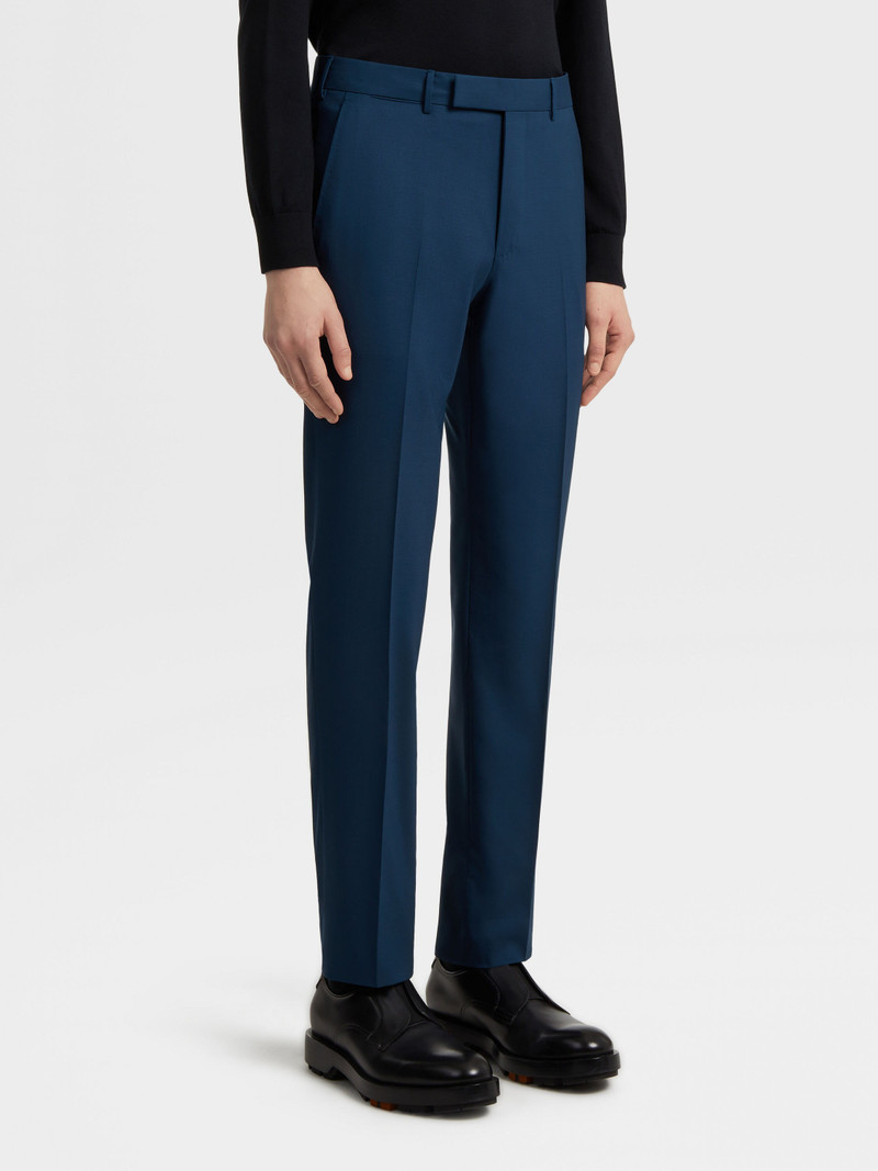 ZEGNA DARK BLUE PURE LINEN PANTS outlook