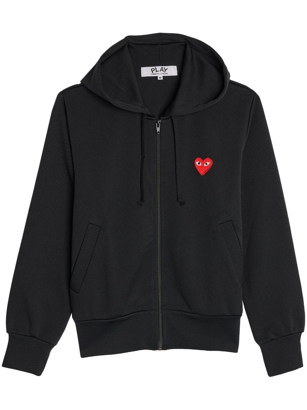 logo-patch zipped hoodie - 1