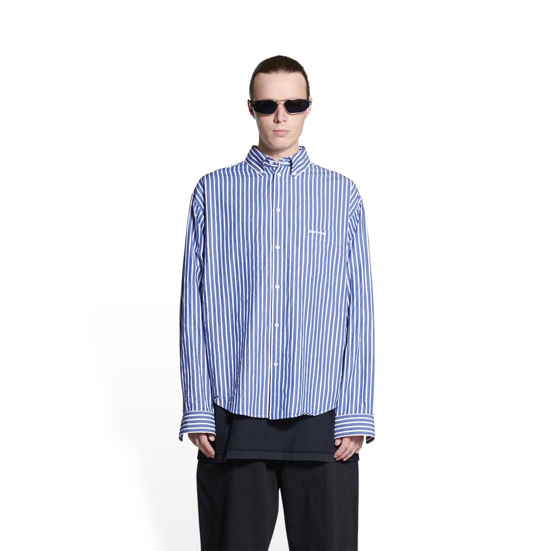 Men's Bb Corp Shirt Large Fit in Blue - 5