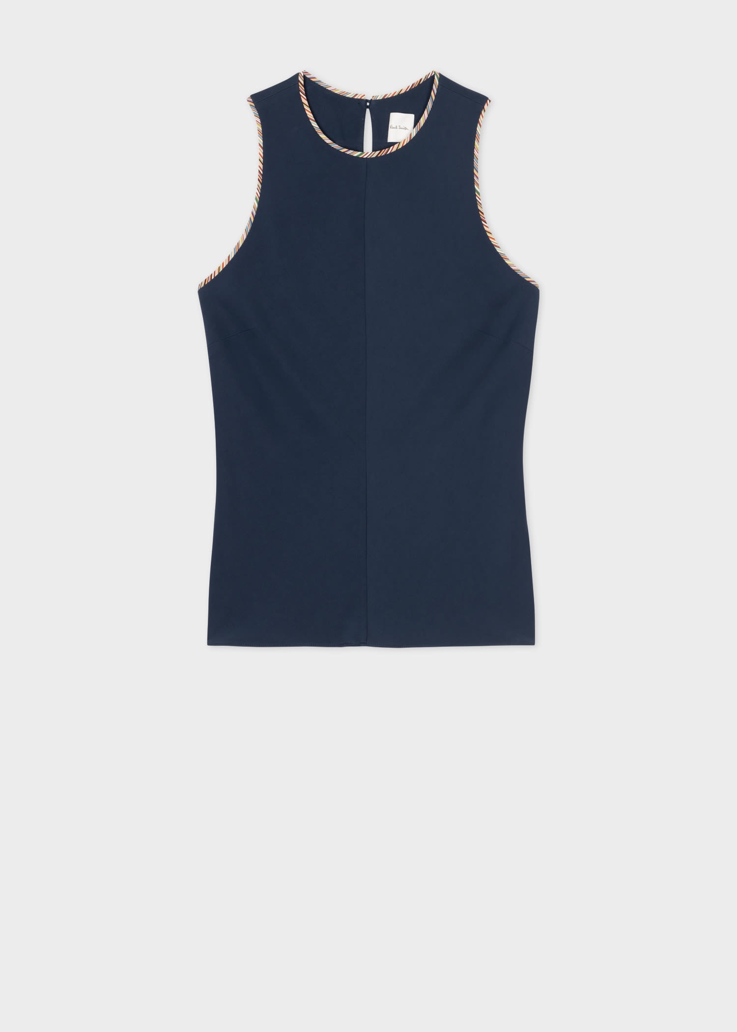 'Signature Stripe' Trim Vest Top - 1