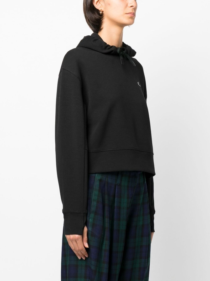 embroidered-logo thumb-slot hoodie 3