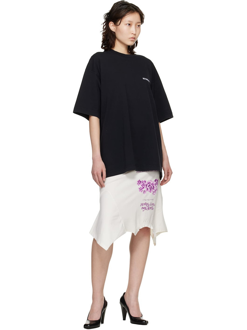 VETEMENTS Black Iconic Logo T-shirt outlook