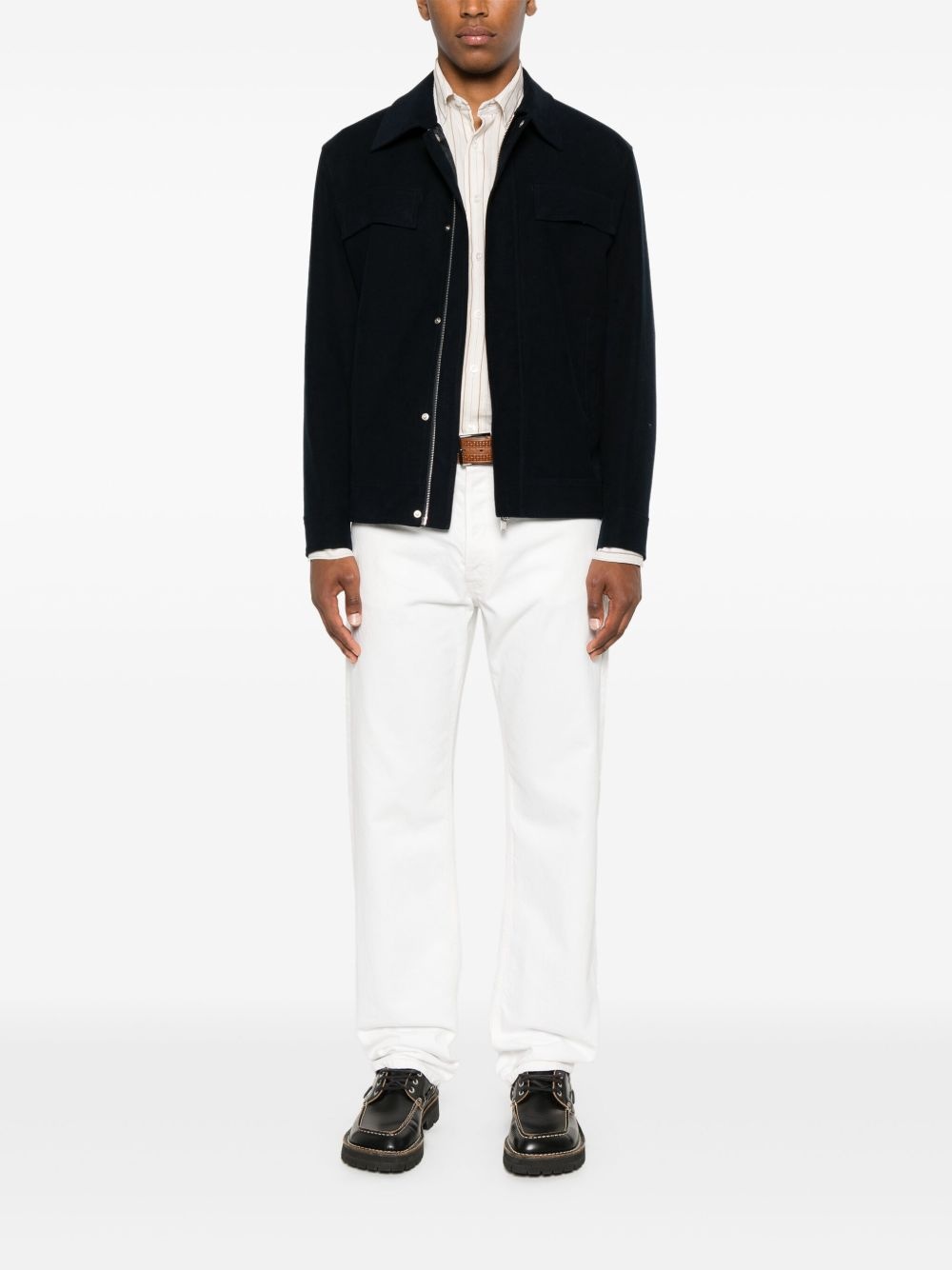 non-brushed-fleece shirt jacket - 2