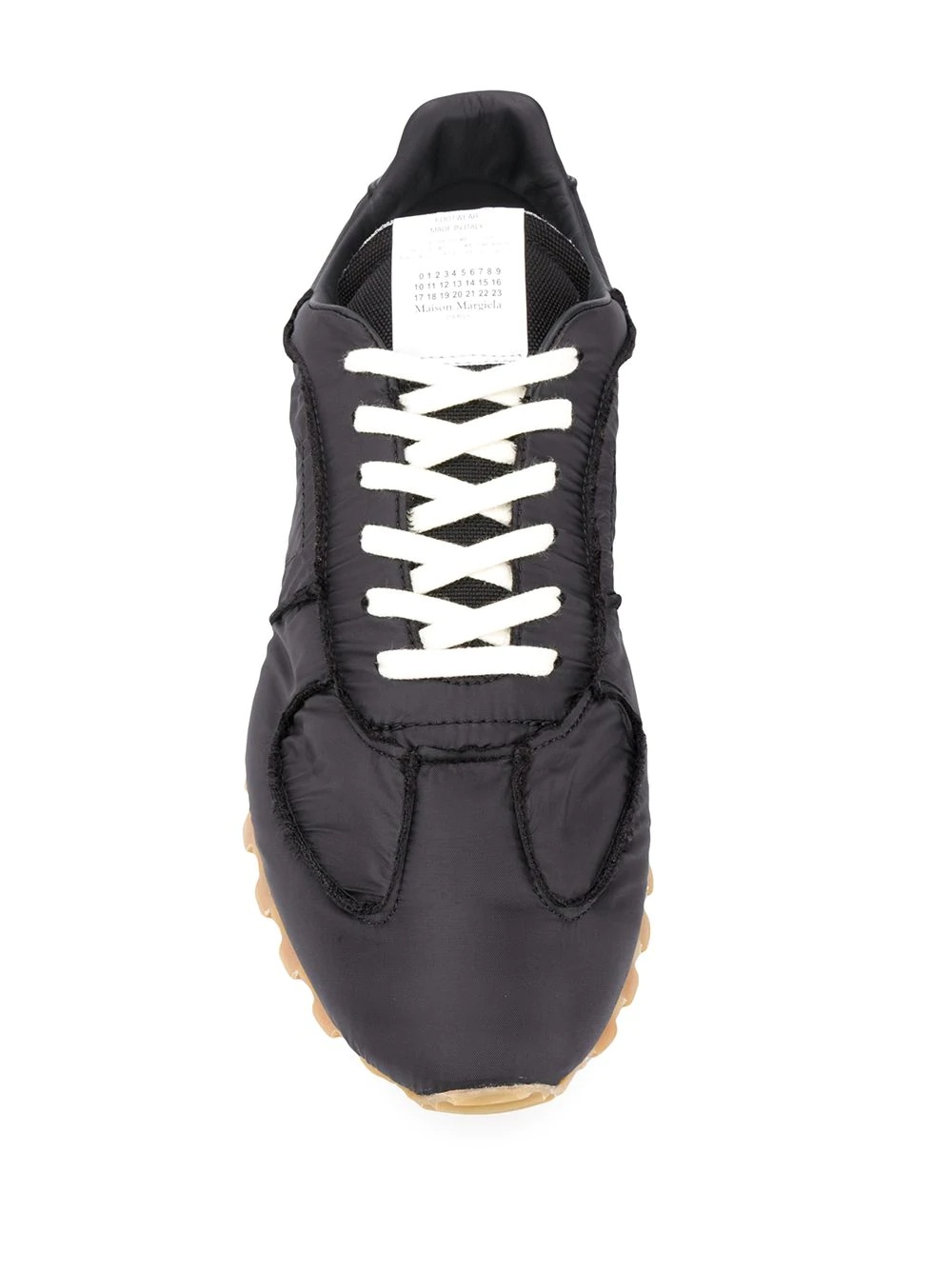 panelled low-top sneakers - 4