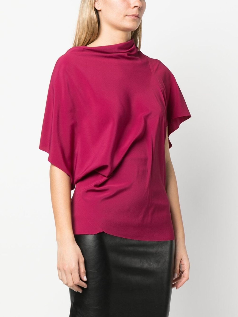 asymmetric draped blouse 3