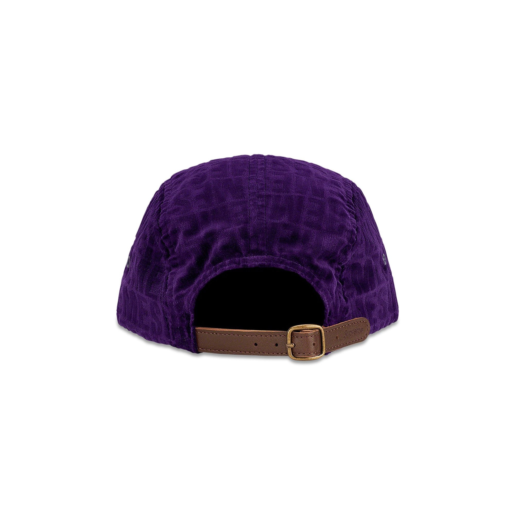 Supreme Velvet Pattern Camp Cap 'Purple' - 2