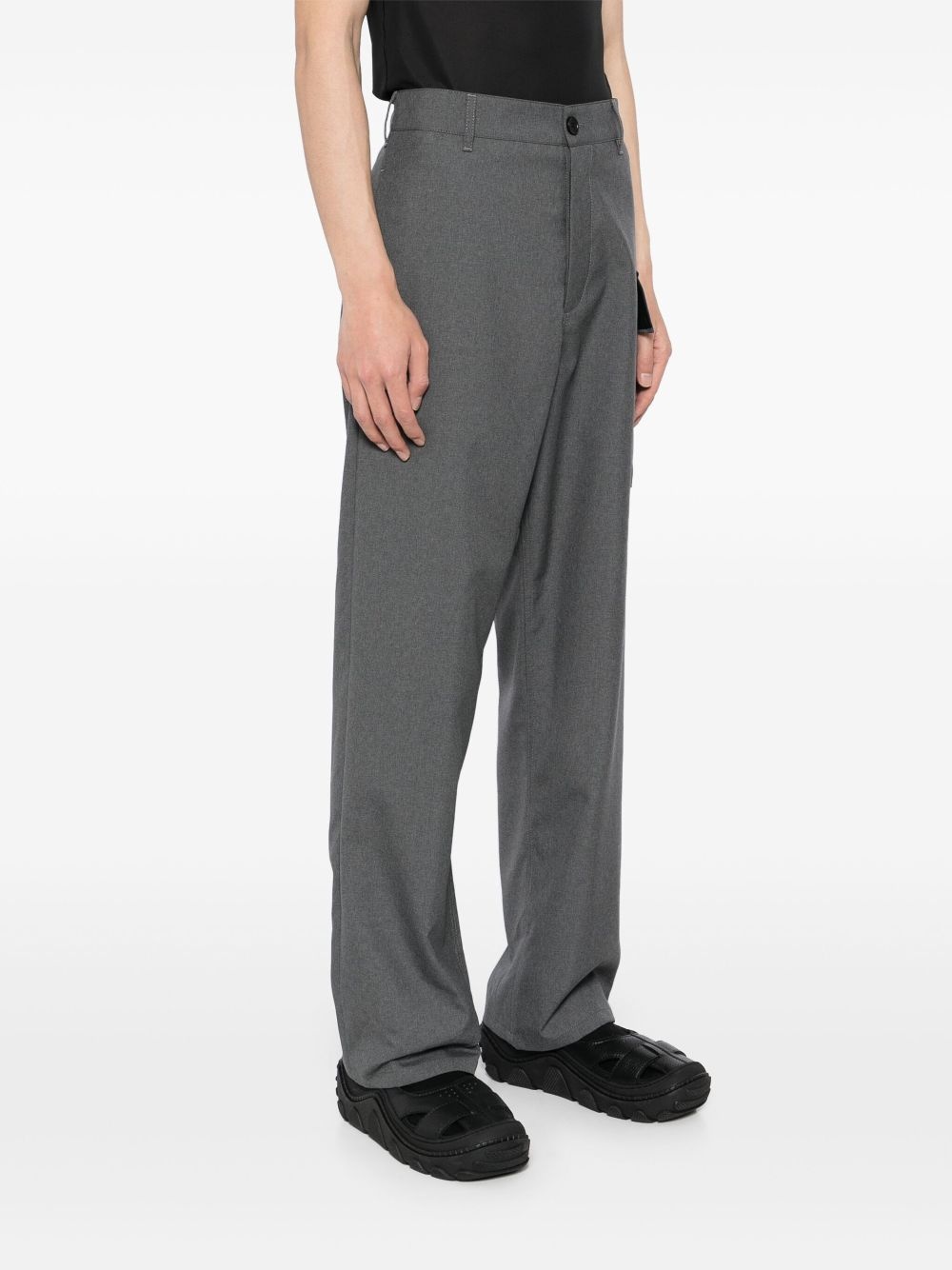 cargo straight-leg trousers - 3
