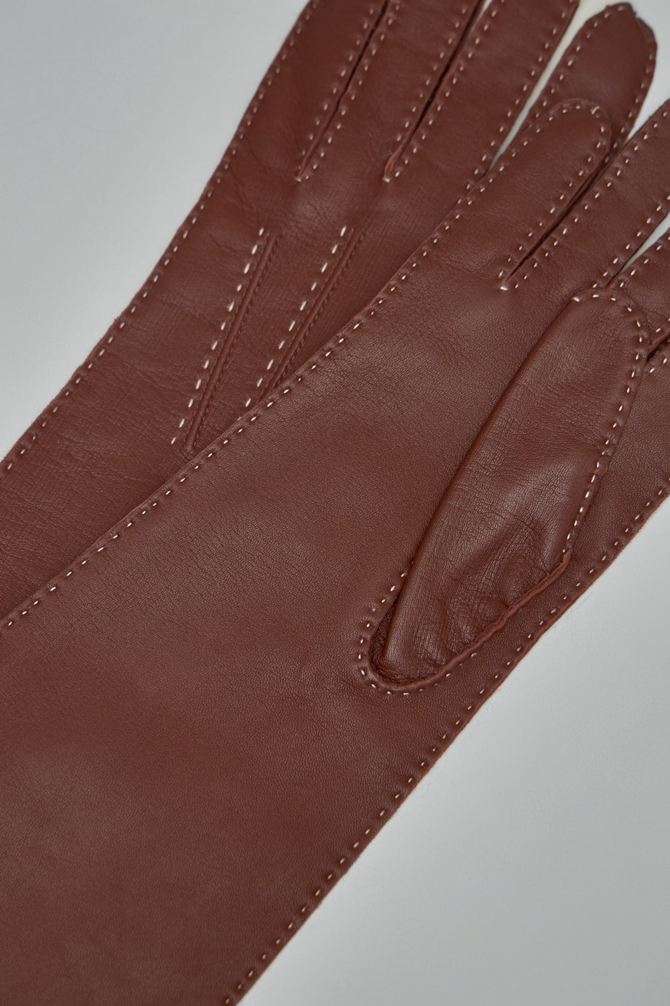 Medium Length Leather Gloves - 3