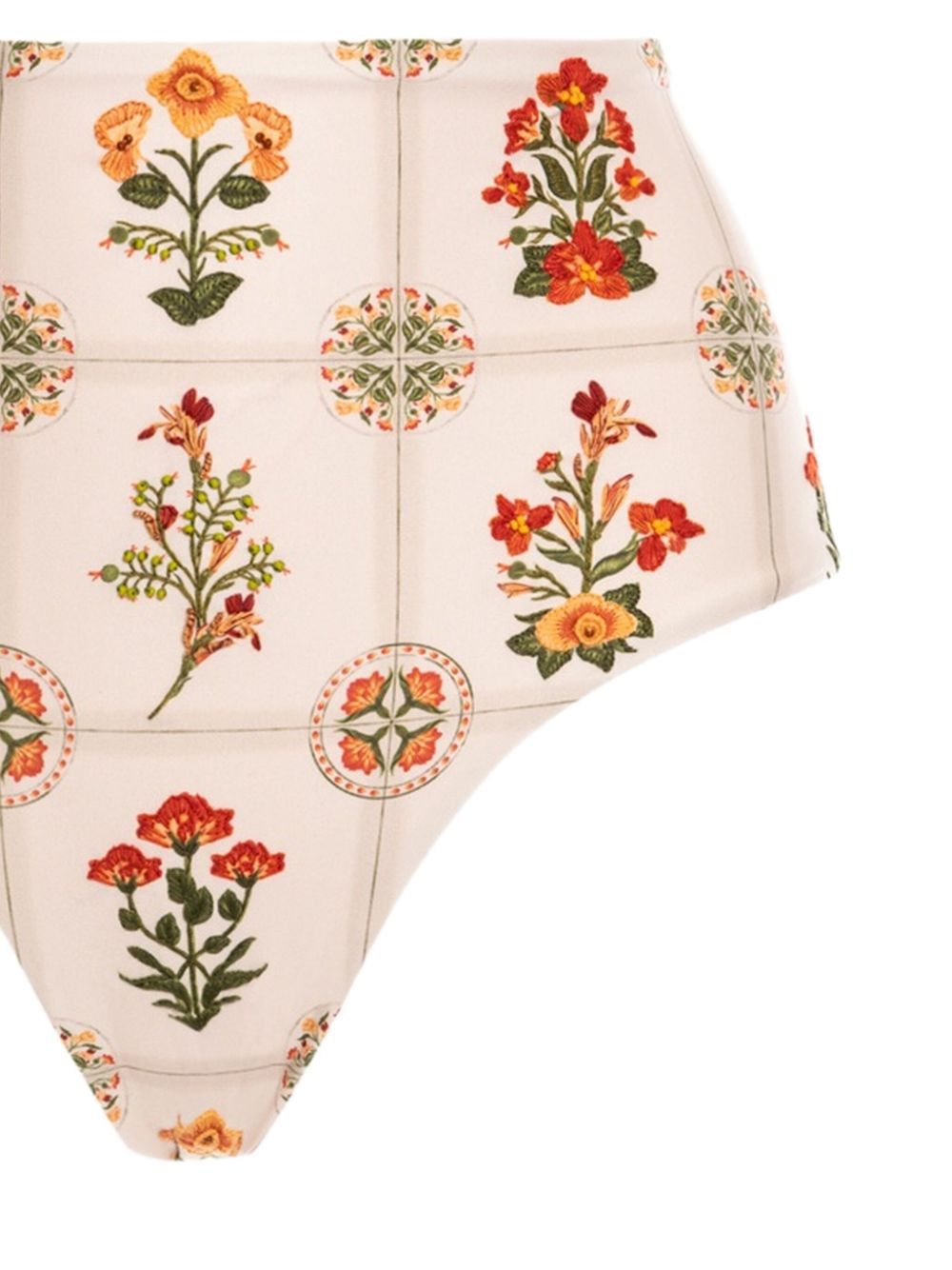 Magenta Canna floral-print high-waist bikini bottoms - 2