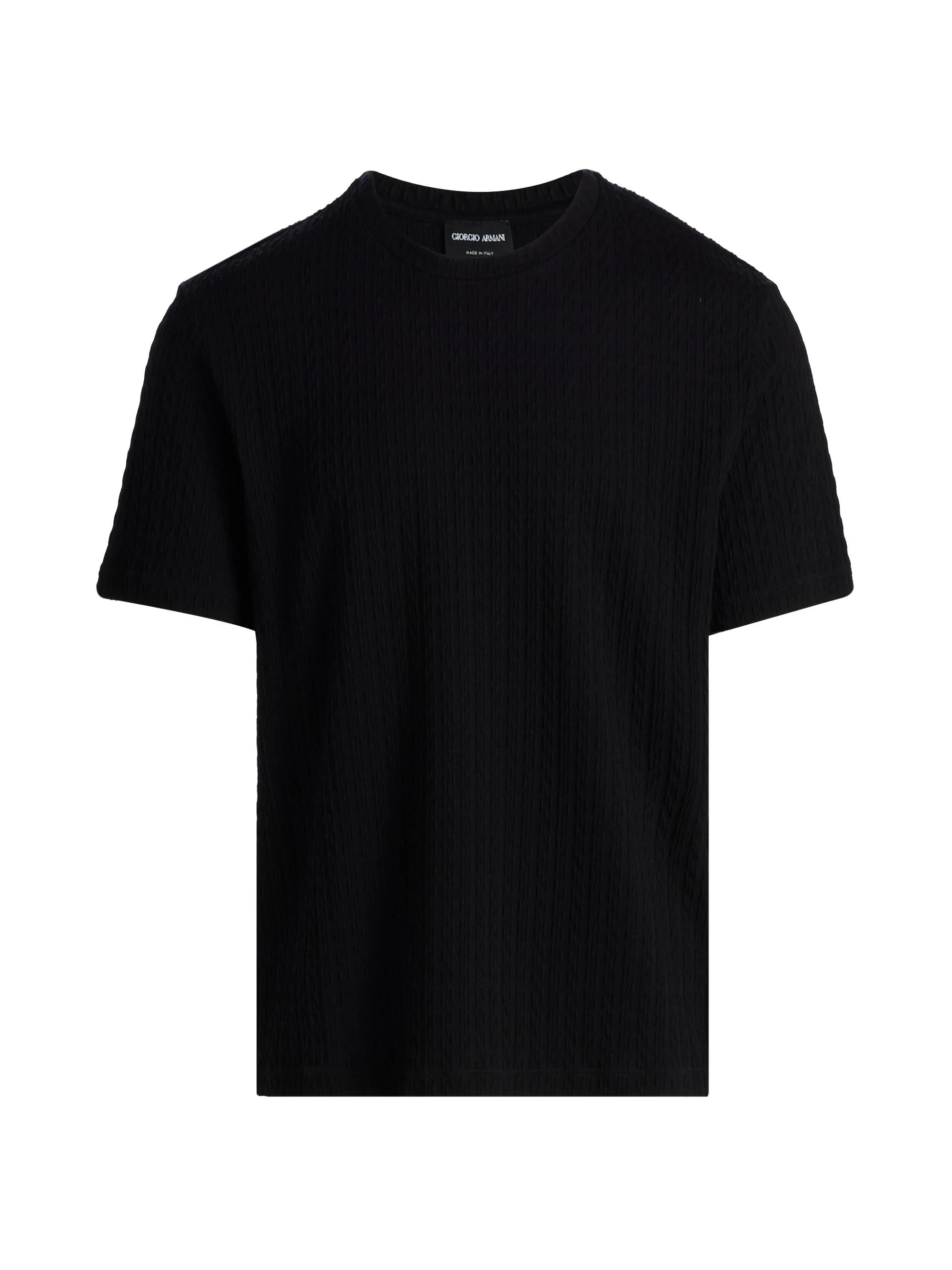 Men's Stretch Jersey Crewneck T-Shirt - Solid Black - 1