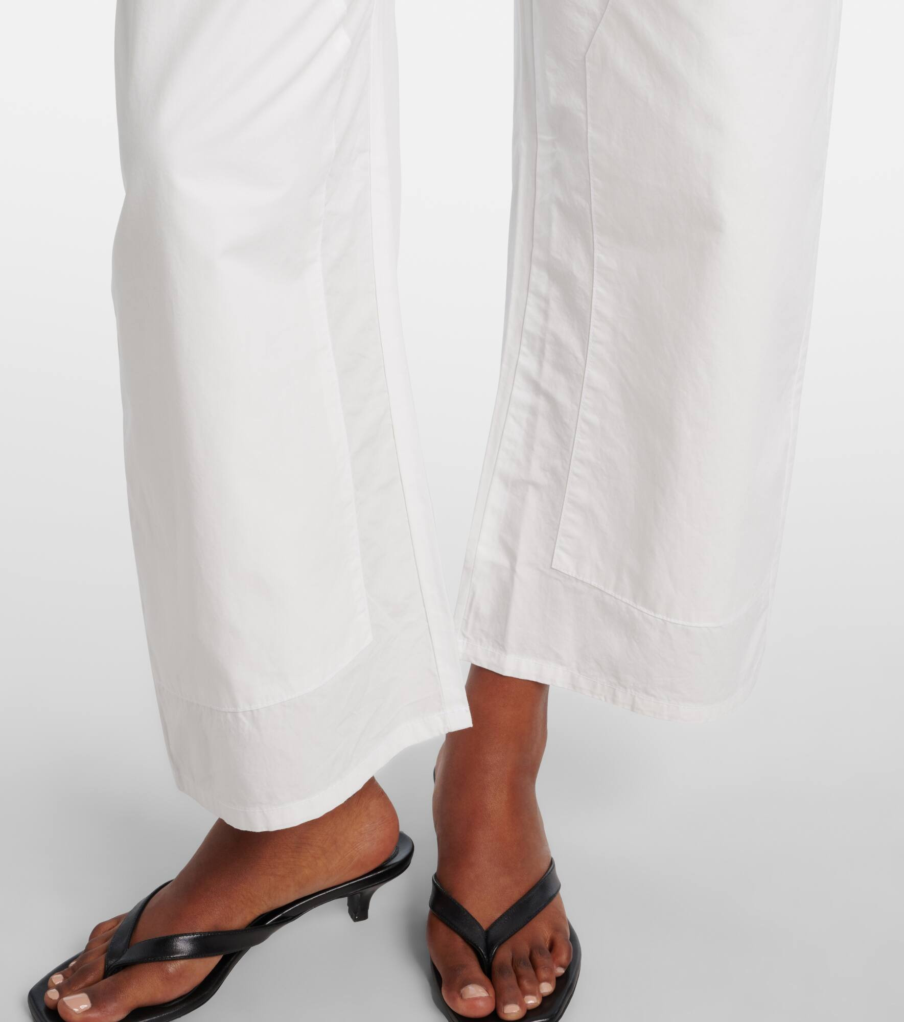Kyoto cotton barrel-leg pants - 5