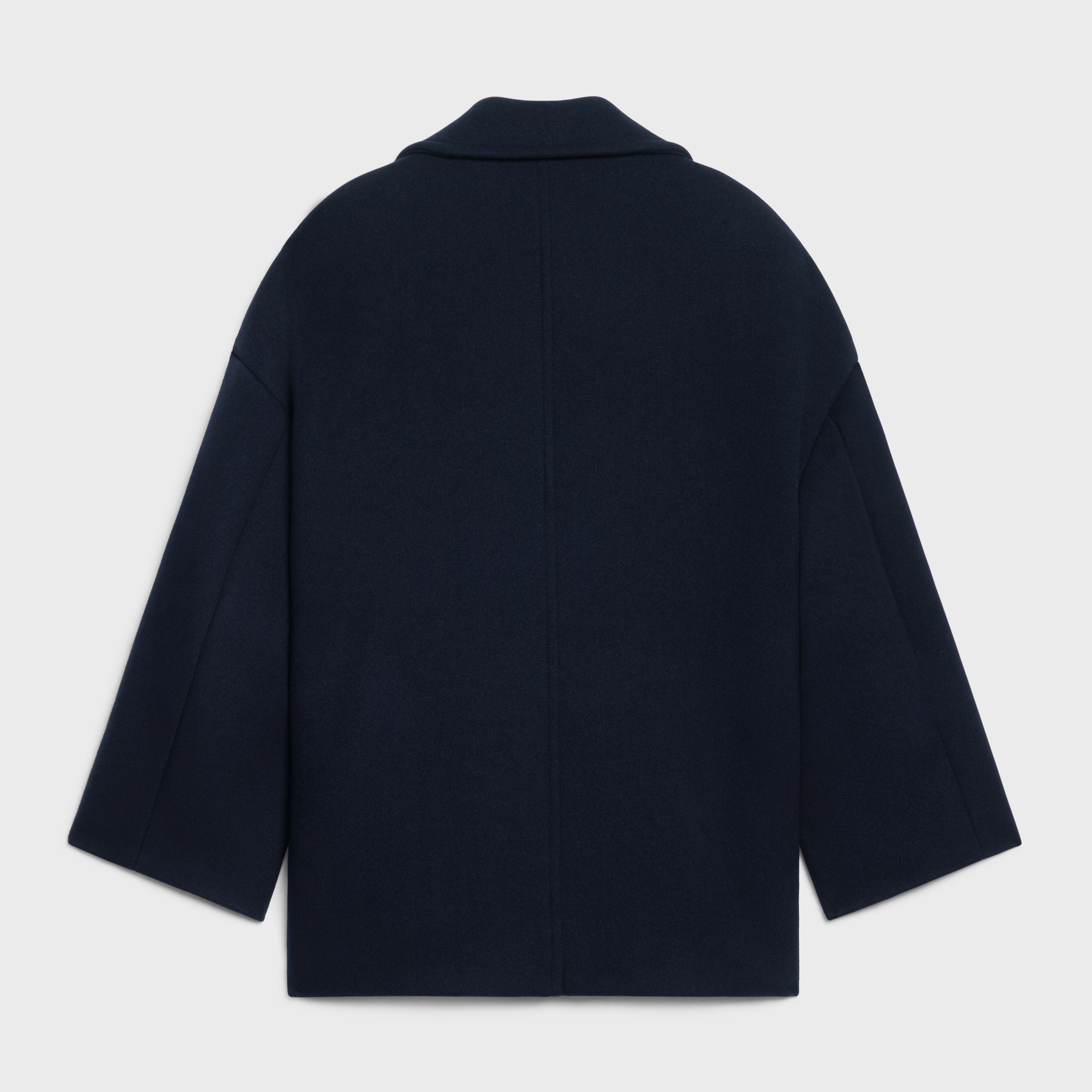 LOOSE PEACOAT IN FELT - 2