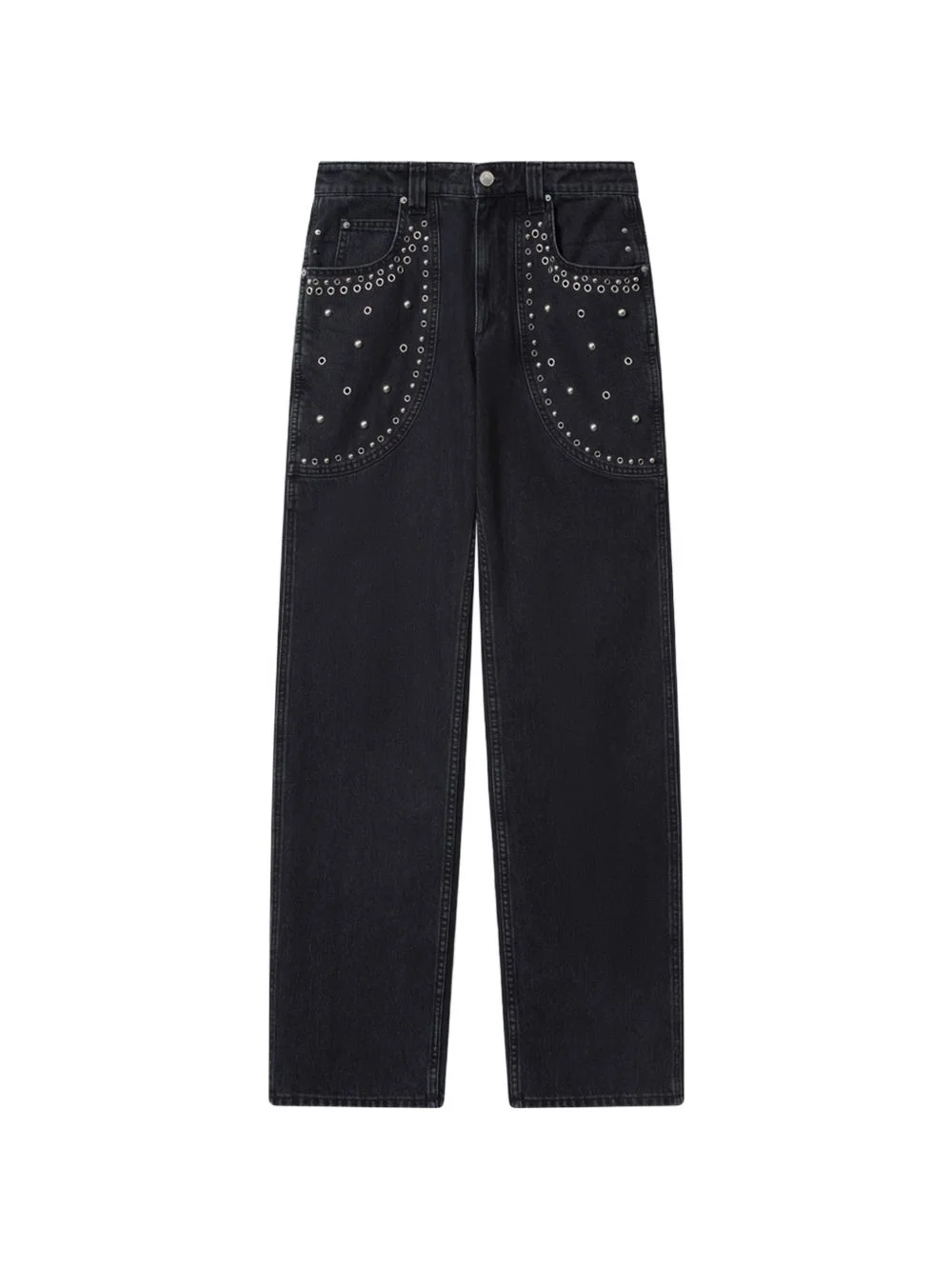 Silka eyelet-embellished jeans - 1