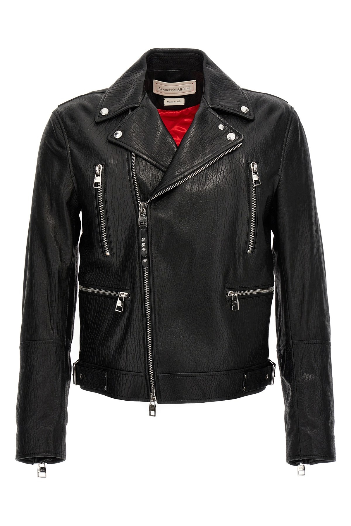 Texture leather jacket - 1
