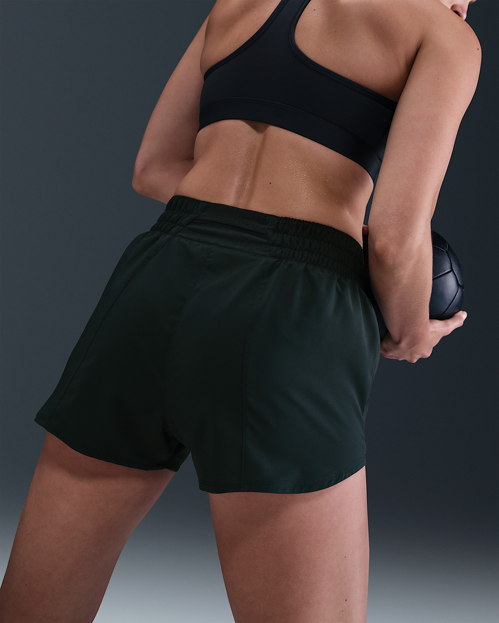 Nike One Women's Dri-FIT Mid-Rise 3" Brief-Lined Shorts - 3