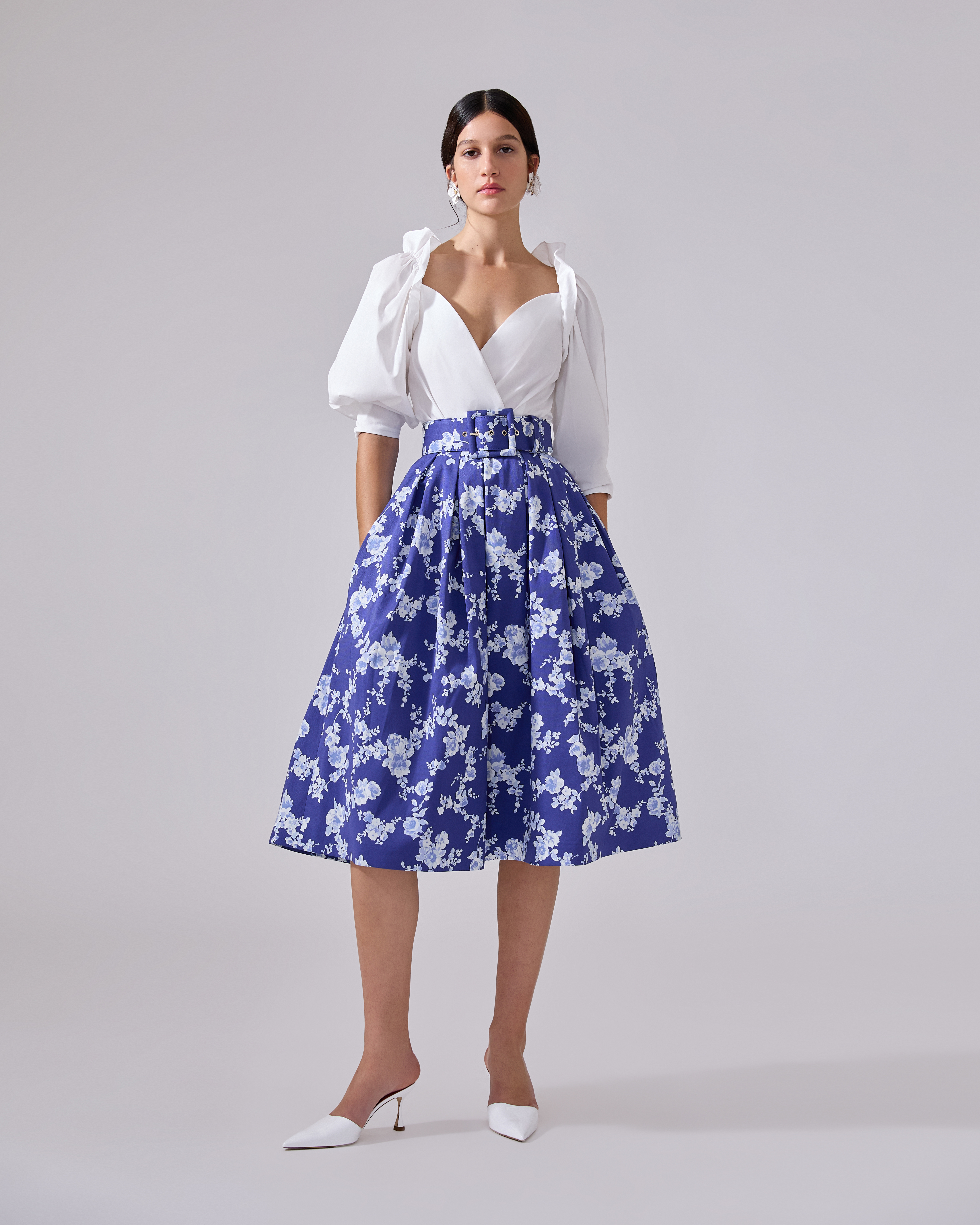 Puff-Sleeve Wrap Shirt - 4