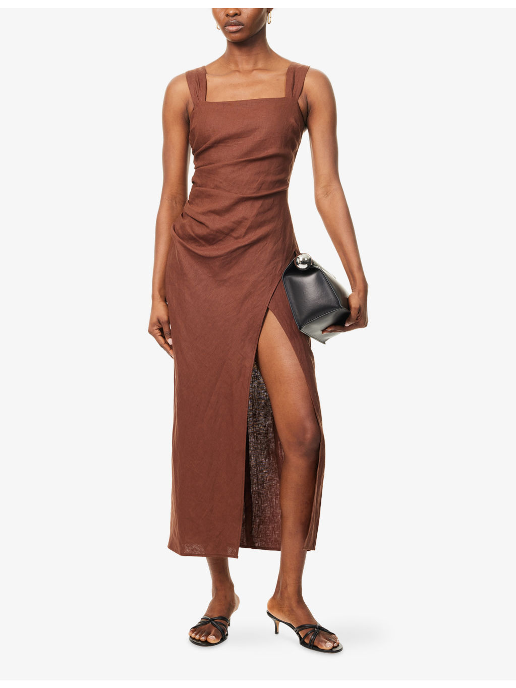 Clement Side-Ruched Maxi Dress - 2
