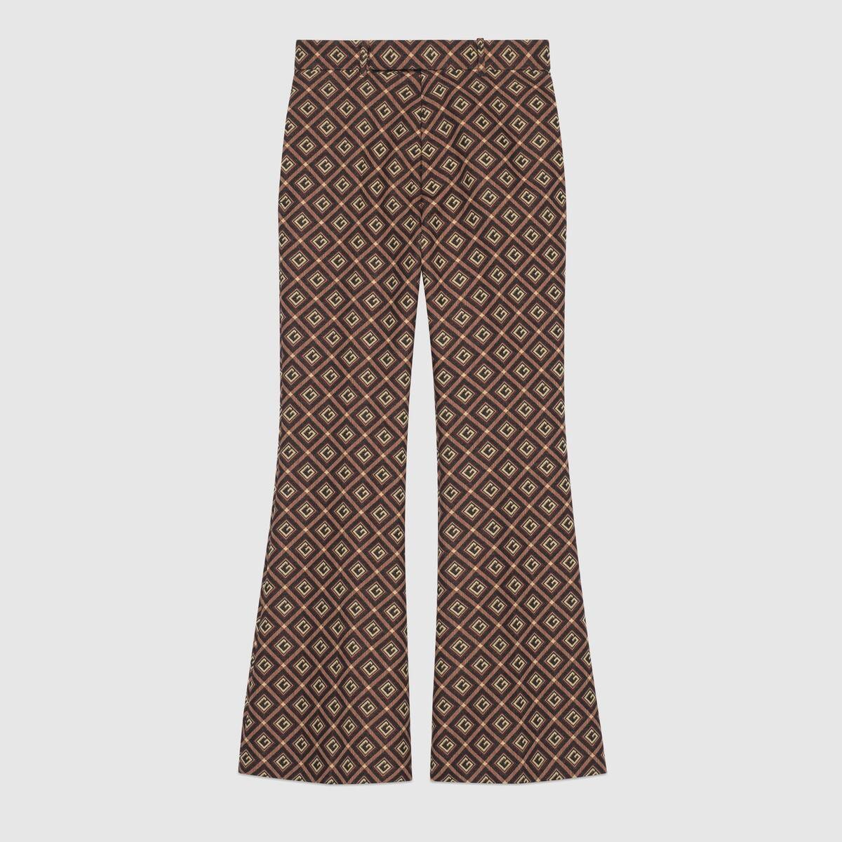 GG damier cropped flare pant - 1