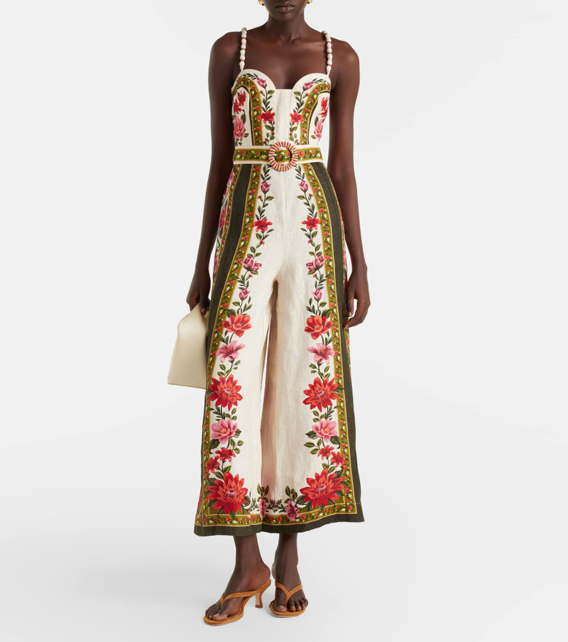 FARM RIO Wonder Rio belted linen jumpsuit outlook