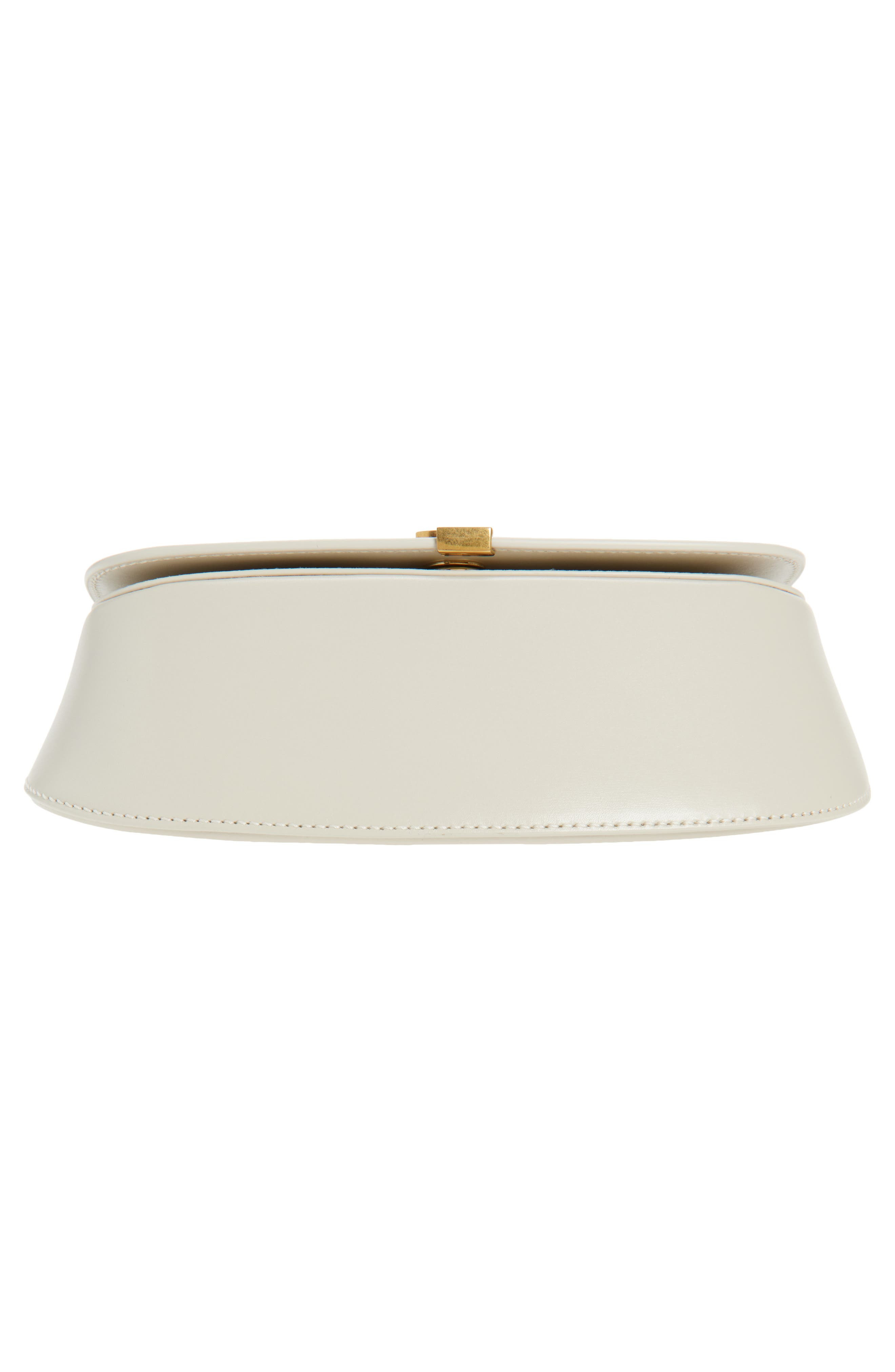 Saint Laurent Mini Voltaire Box Leather Top Handle Bag in Blanc Vintage at Nordstrom - 6