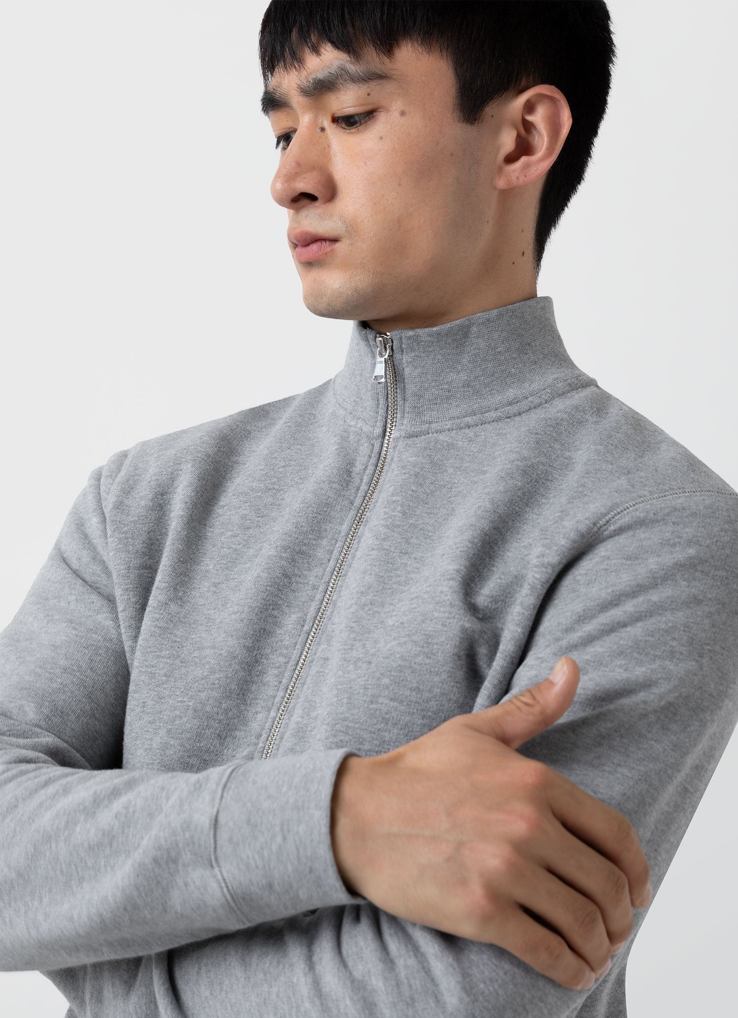 Half Zip Loopback Sweatshirt