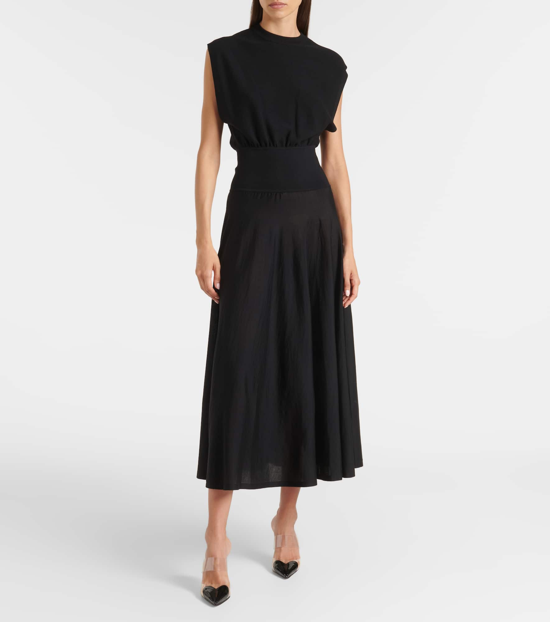 Wool-blend midi dress - 2