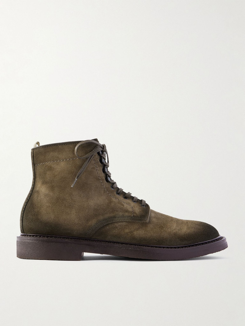 Hopkins Flexi 203 Suede Boots Green 1