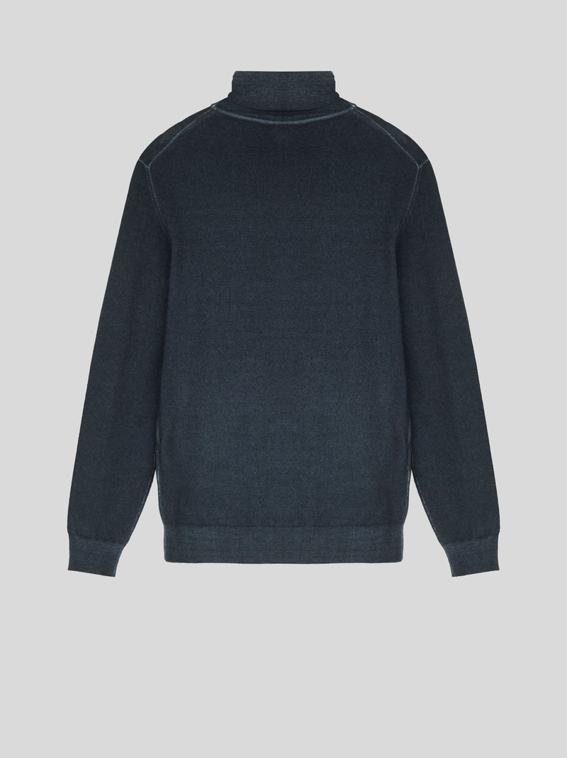 POLO NECK WOOL JUMPER WITH PEGASO 5