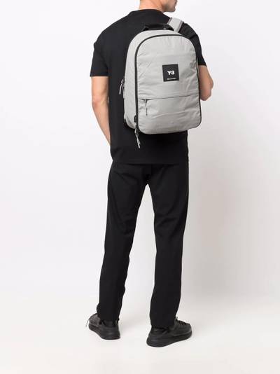 Y-3 logo-patch zipped backpack outlook