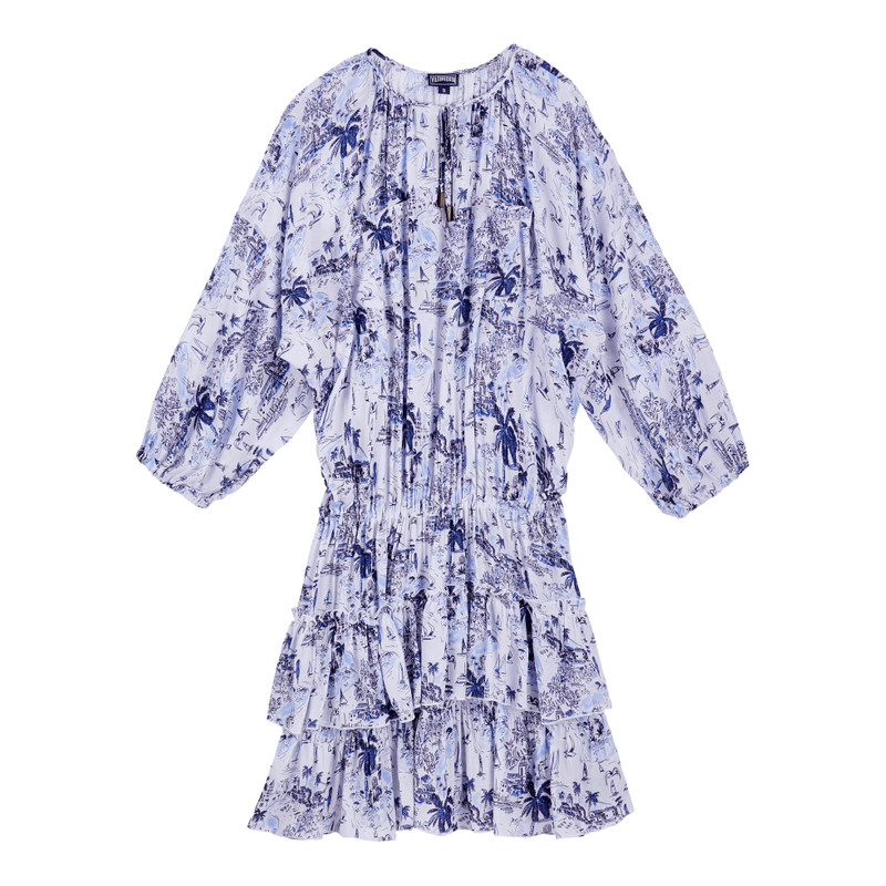 Women Ruffles Cotton Dress Riviera 1