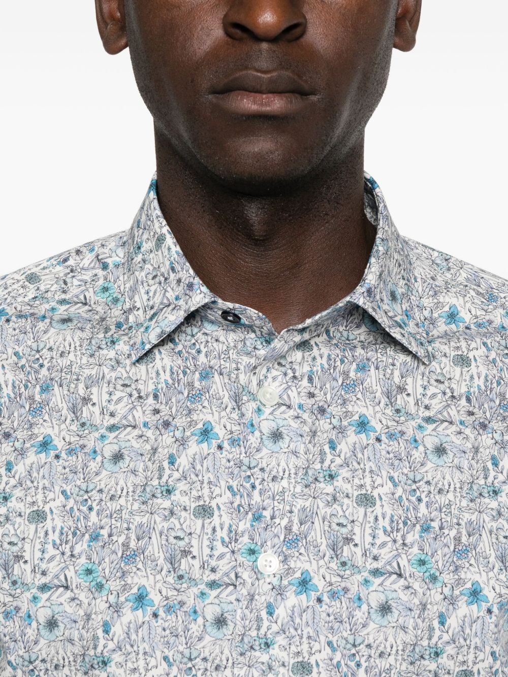 floral-print long-sleeve shirt - 5
