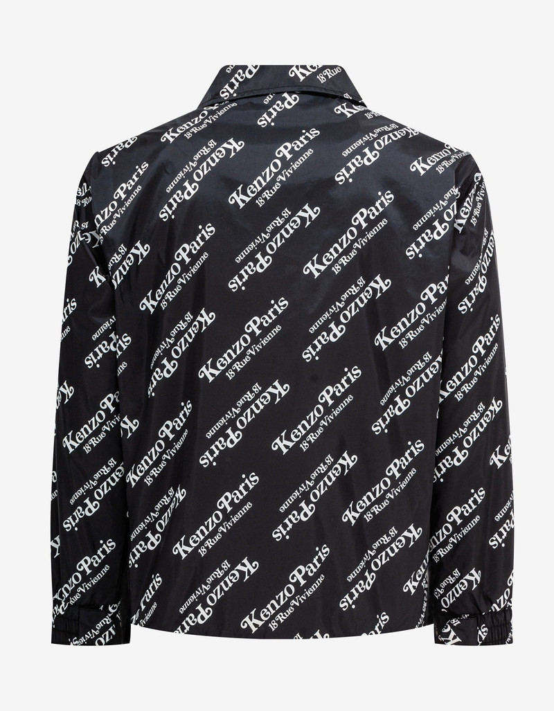 KENZO Kenzo by Verdy Black All-Over Logo Windbreaker outlook