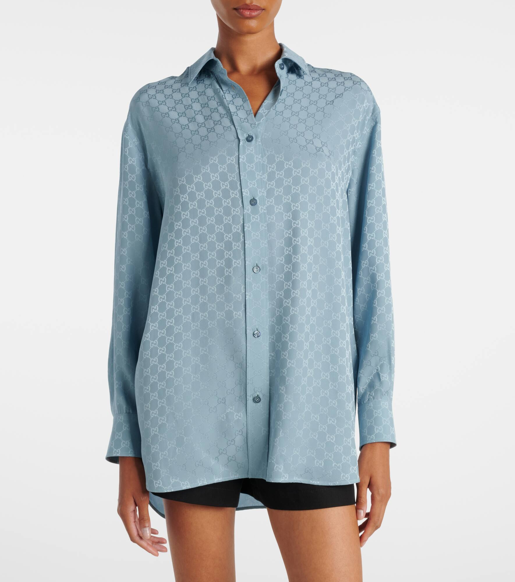 GG silk shirt - 6