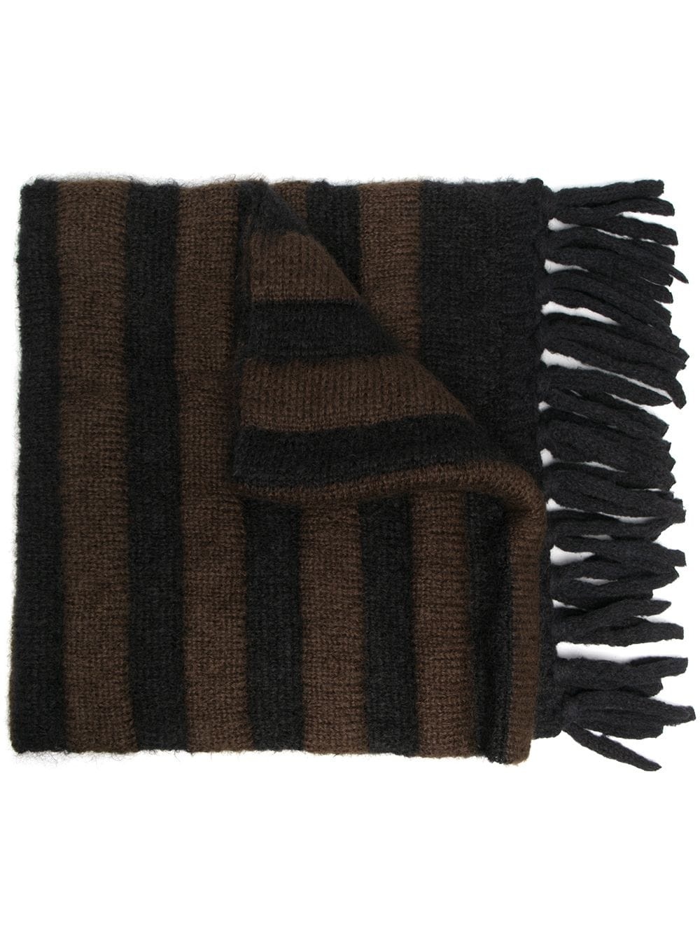 striped knitted scarf - 1