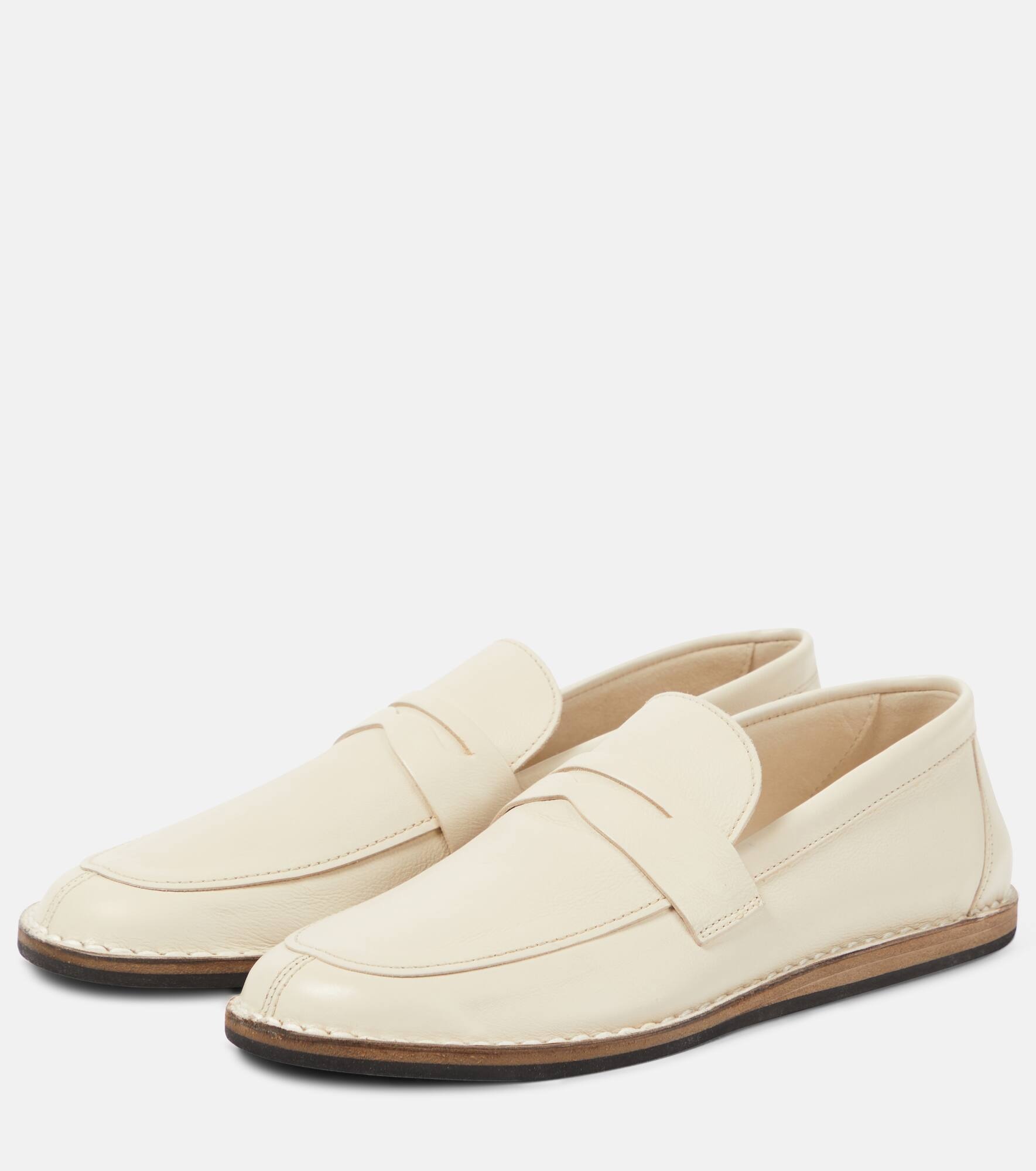 Cary leather penny loafers - 5