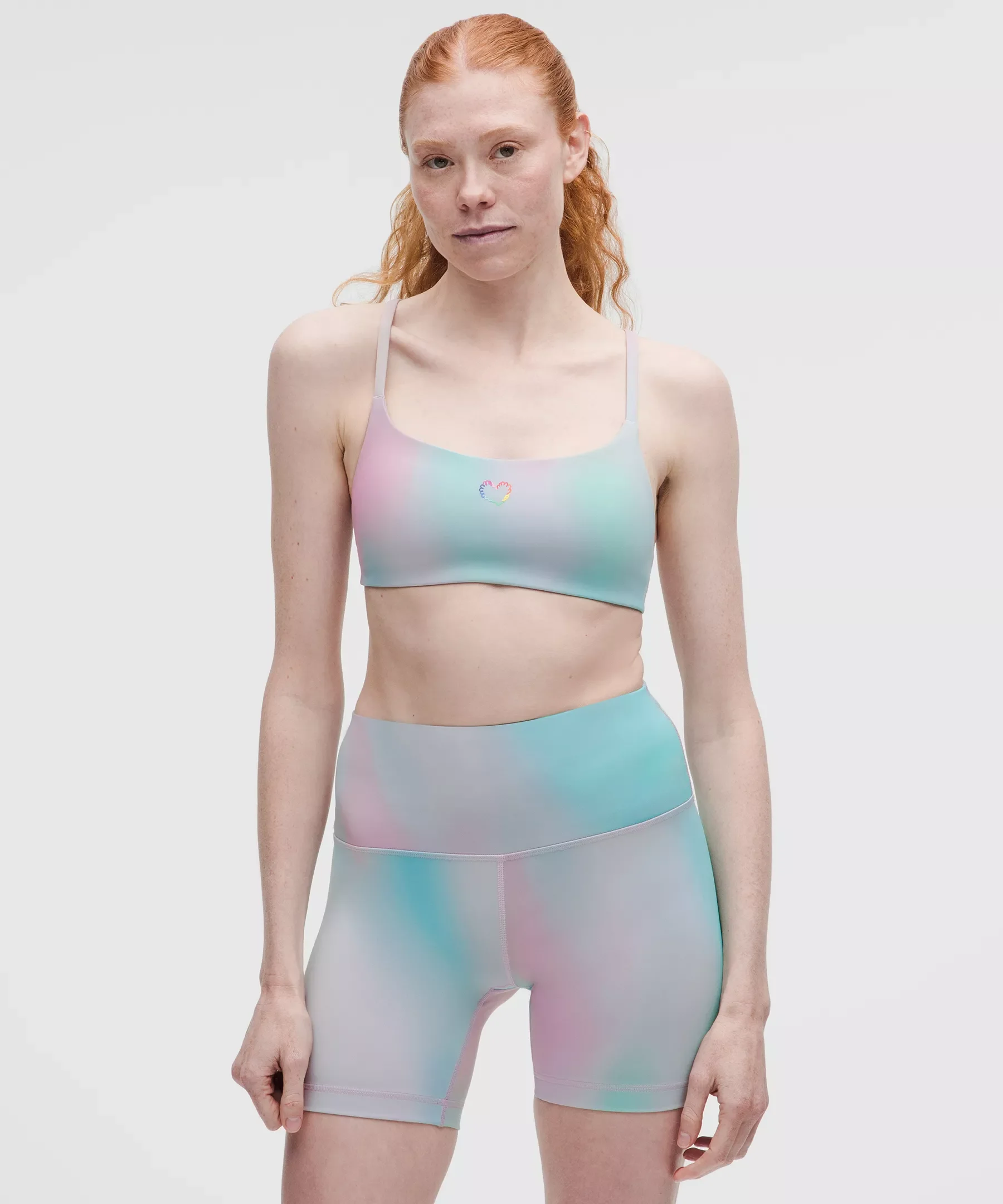 Wunder Train Strappy Racer Bra, Light Support, A/B Cup *Pride - 1