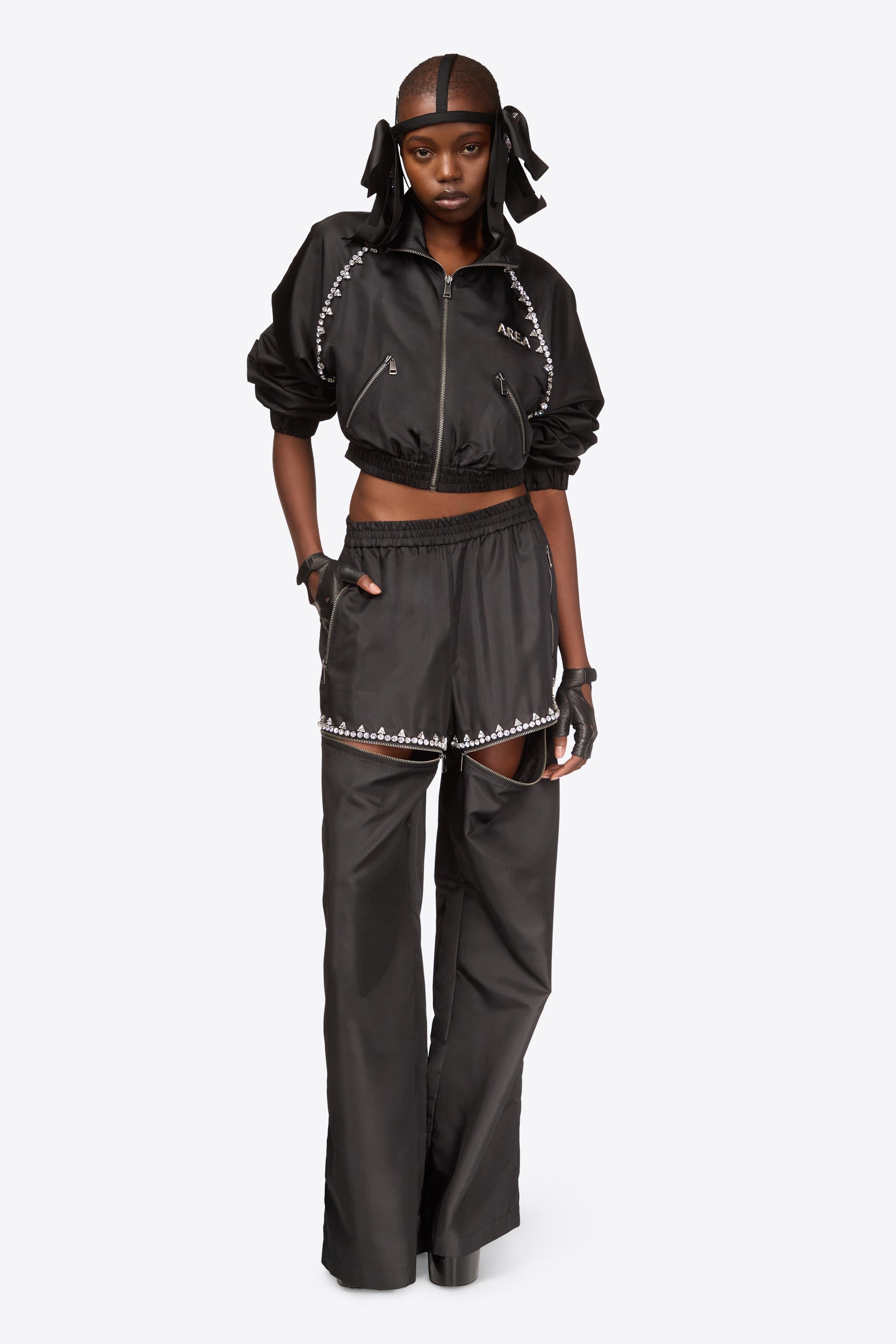 CRYSTAL TRIM TRACK JACKET - 3