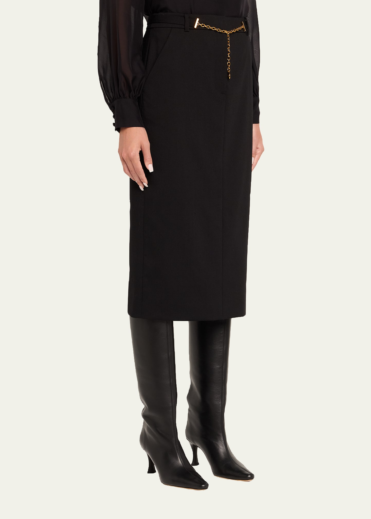 Hoffman Belted Midi Skirt - 4