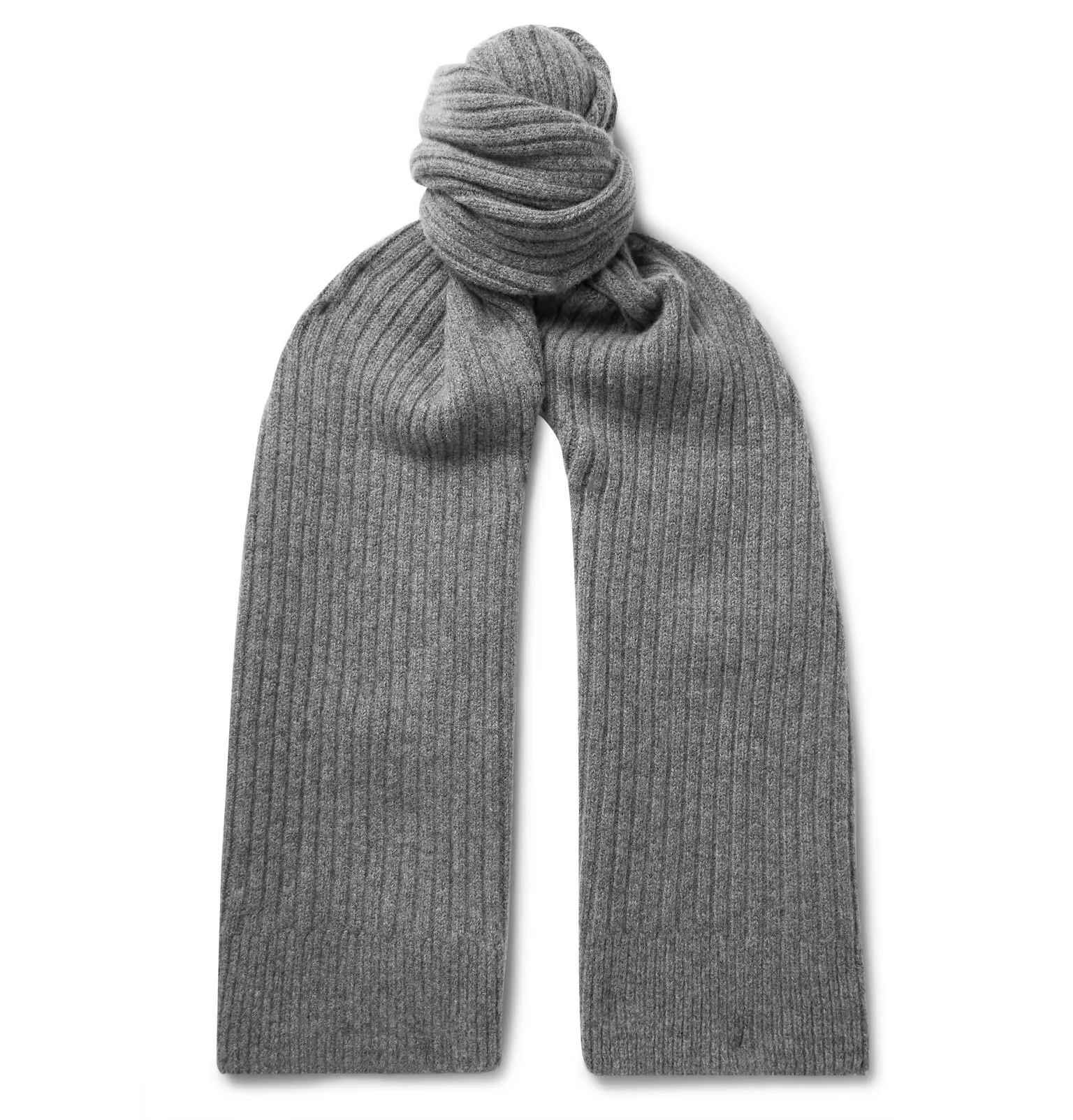 Ribbed Lambswool Scarf - 4